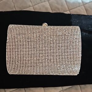 Swarovski Dazzling Silver Crystal Clutch
